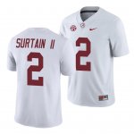 Men's Alabama Crimson Tide #2 Patrick Surtain II Game White NCAA College Football Jersey 2403OYCK5